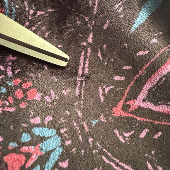 Free People Giselle Velvet Billowy Leg Jumpsuit Long Sleeve Deep V Neck Womens M - Picture 16 of 16